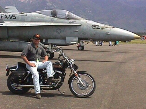 McDonnell Douglas FA-18 Hornet & Harley Davidson FXWG Wide Glide